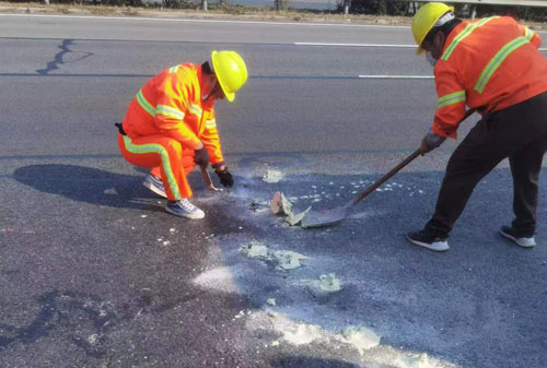 细河公路下沉注浆加固